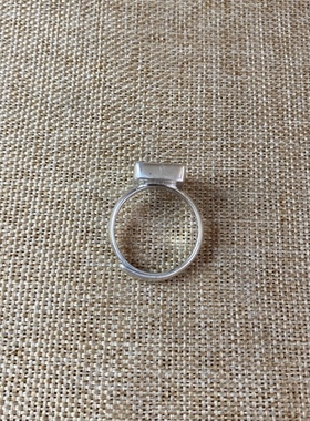 女士 青花瓷戒指 老瓷片 925银 德字 简约 饰品 流行 古瓷首饰