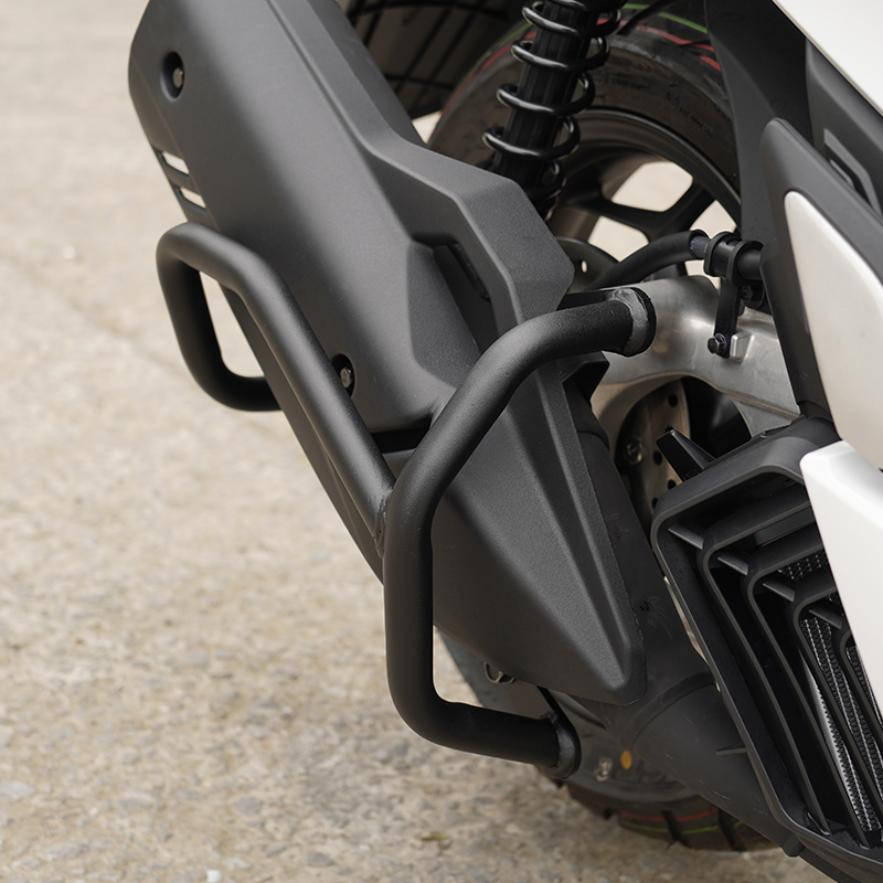 适用于本田PCX160排气管护杠摩托车改装消音器保险杠消声器防摔杠-图0