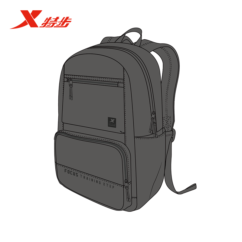 特步双肩包男女同款2025秋季新款大容量旅行运动背包975337112340 - 图3