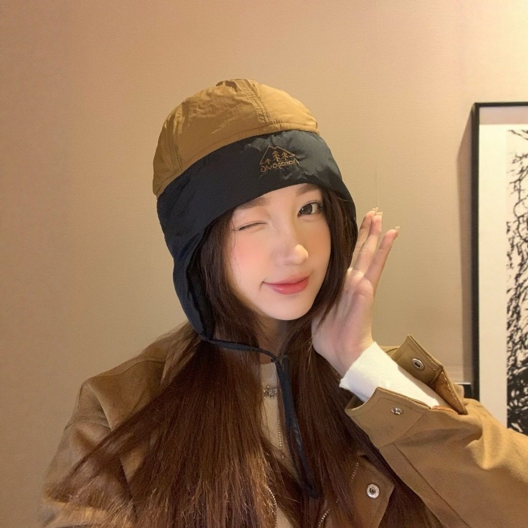 香港潮牌 25年秋冬新款雷锋帽护耳帽子户外骑行可戴头盔防寒滑雪,淘宝优惠券,粉丝福利购,淘宝优惠卷