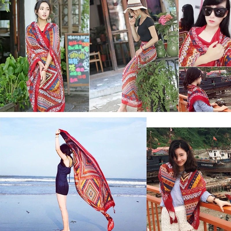 百变防晒披肩围巾两用多功能纱巾海边度假海滩丝巾大沙滩巾女夏,淘宝优惠券,粉丝福利购,淘宝优惠卷