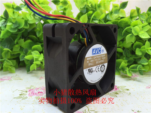 原装AVC DATB0625B8F 60*25MM 48V 6CM厘米线PWM温控48伏散热风扇 - 图1