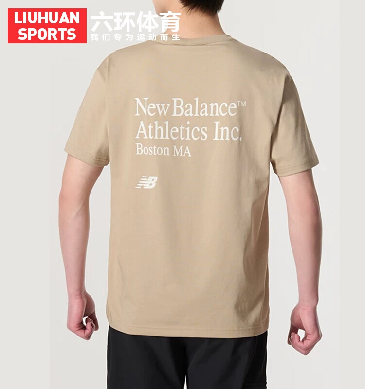 NEW BALANCE NB 男款女款圆领休闲百搭运动短袖T恤 AMT42315SOT