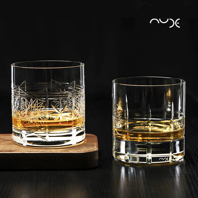土耳其进口Nude水晶玻璃威士忌酒杯手工刻花大冰球杯古典杯洋酒杯 - 图3