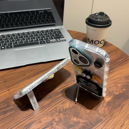 咖啡黑粉煤球适用华为pura80手机壳荣耀400保护套新款nova14羽纱mate70pro/畅享80防摔x70/magic8软壳畅玩60 - 图1