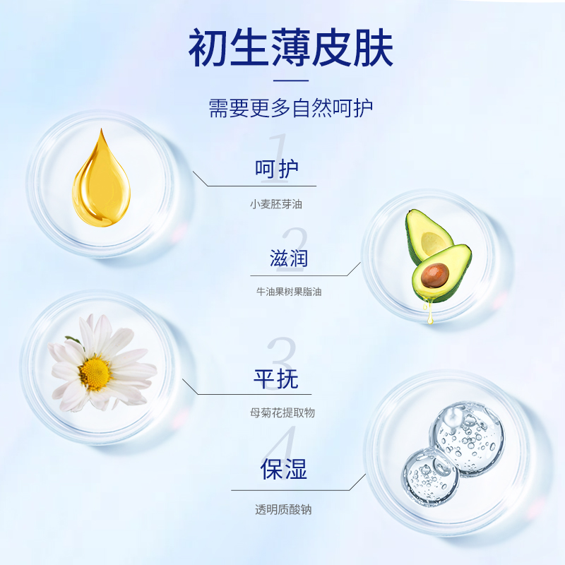 露安适初生安护润肤乳80g幼儿亲肤柔滑肌肤清爽舒缓