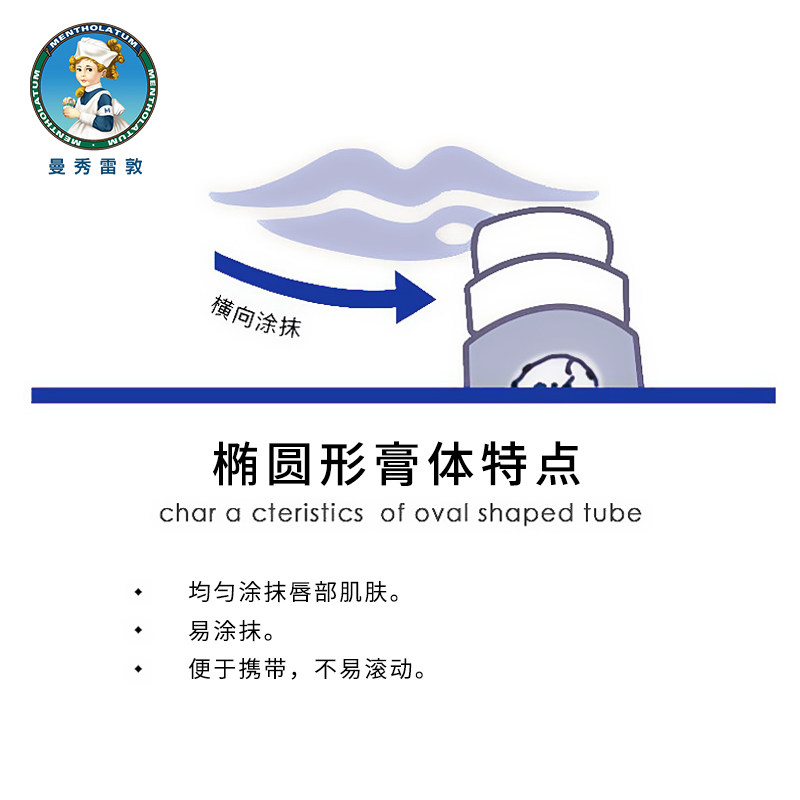 曼秀雷敦滋润唇膏保湿无色口薄荷 福柏化妆品润唇膏