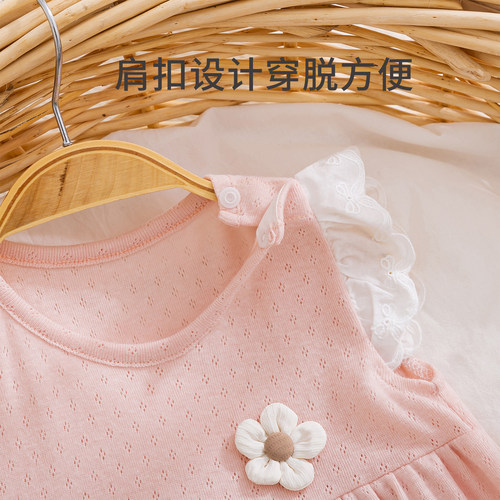 女宝宝夏装连衣裙婴儿夏季薄款无袖背心裙子公主裙外出服1岁洋气 - 图2