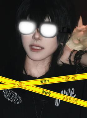 柯南同款LED科技发光眼镜道具