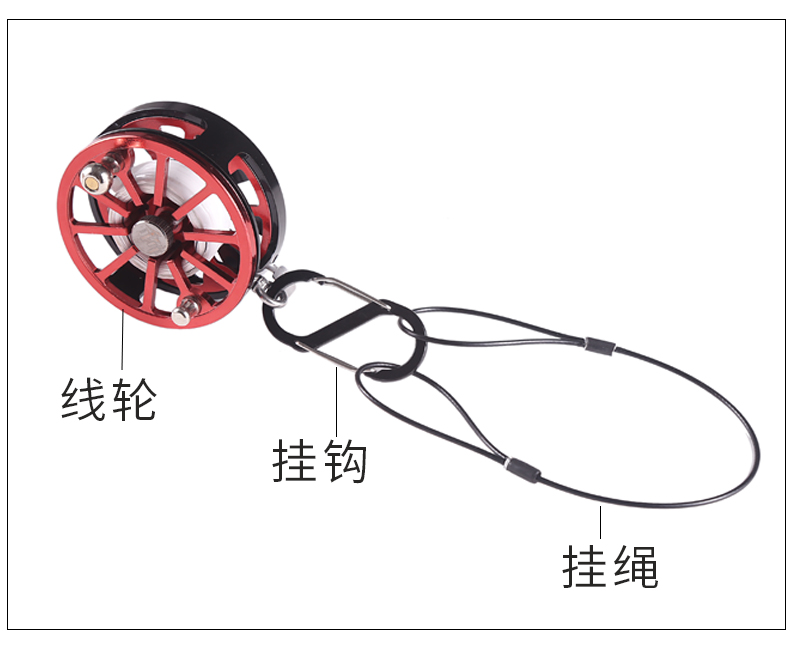 千竹新款筏钓打窝轮活饵打窝轮活饵定层打窝器挂糠饼线千竹血滴子-图1