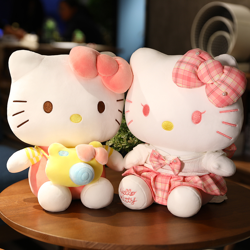 hellokitty公仔正版凯蒂猫毛绒玩具哈喽kt玩偶可爱布娃娃女生礼物 - 图2