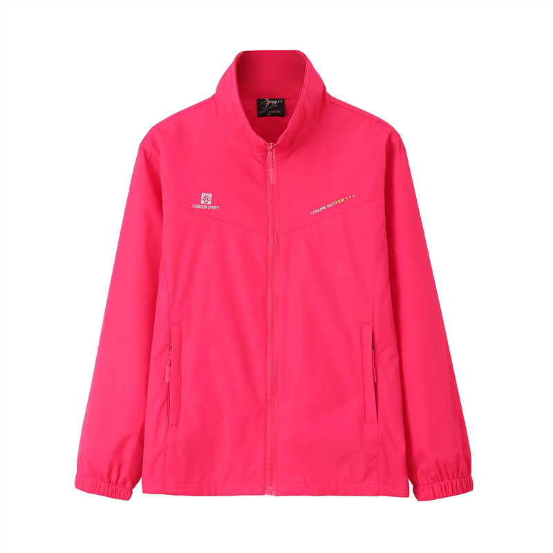 春季运动风女跑步衣服薄款夹克长袖运动单件上衣户外妈妈运动外套