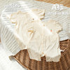 Newborn short-sleeved pure cotton summer thin jumpsuit
