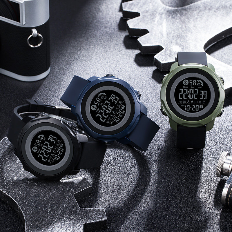 时刻美智能户外游泳防水夜光电子表 时刻美国产腕表