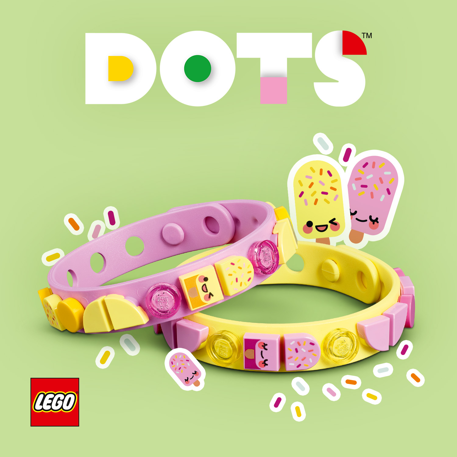 LEGO乐高DOTS Lisa同款41910冰淇淋41923小怪兽41918 41942手环 - 图1