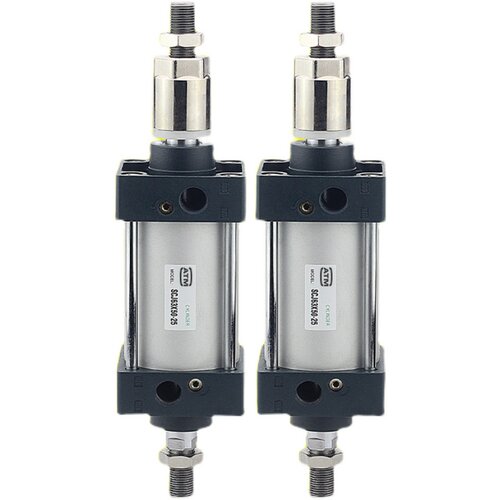 大推力气动冲床行程可调气缸SCJ63/80/100/125x50x75x150-50-100S - 图3