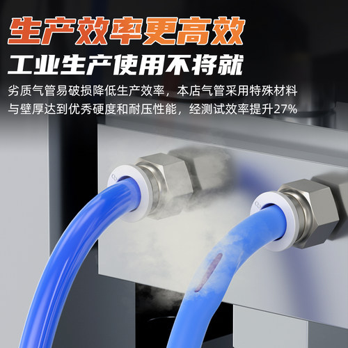 气动空压机PU气管6高压防爆透明软管10mm气泵风管汽管8mm木工气线 - 图3