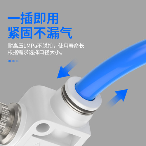 气动SA气管接头LSA4气路管道式节流阀PA6限流8调速12流量调节阀10 - 图0