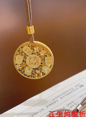 碎冰冰铜钱纯银项链女时尚轻奢