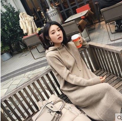 法式少女毛衣裙小清新灯笼袖连衣裙 jhmmsz服饰连衣裙