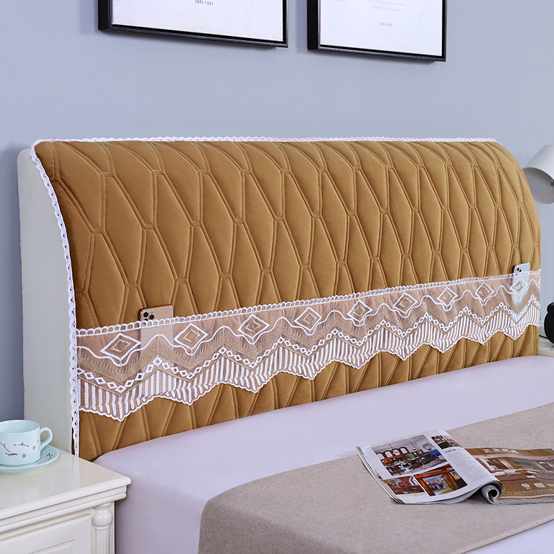 床头罩简约软包通用靠垫全包夹棉弹力加厚万能靠背纯色短绒保护套,淘宝优惠券,粉丝福利购,淘宝优惠卷