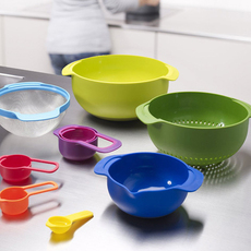 Набор посуды для выпекания 英国joseph joseph彩虹盆套碗量杯滤网沥水盆搅拌盆9件套