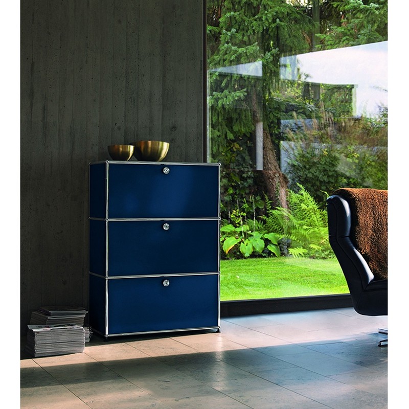 瑞士进口USM Haller轻奢模块组合柜子四斗柜卧室客厅储物柜置物柜_虎窝淘