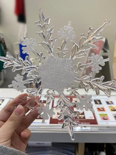 Christmas tree snowflake decoration acrylic snowflake hanging decoration