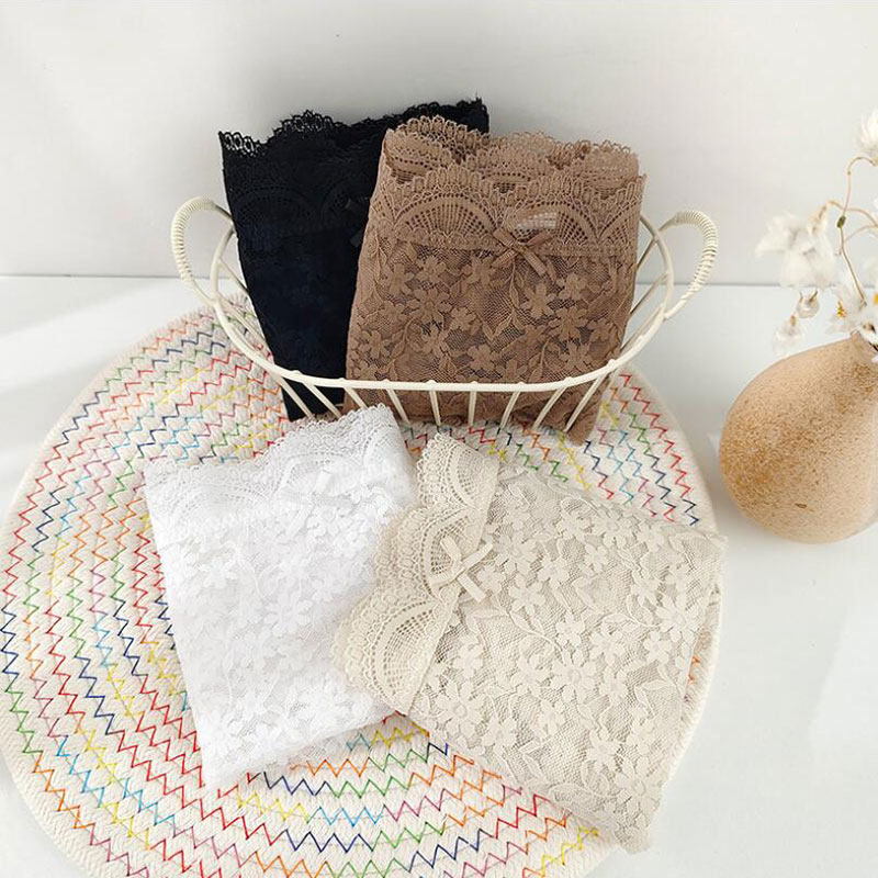 外贸内裤女原单日单出口日本法式纯色蕾丝纯棉包臀中高腰女三角裤,淘宝优惠券,粉丝福利购,淘宝优惠卷