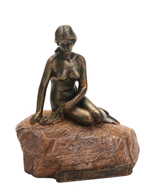 欧式风丹麦树脂彩绘工艺品小摆件