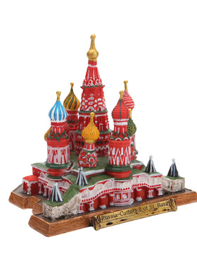 瓦西里升天教堂艺术风树脂摆件