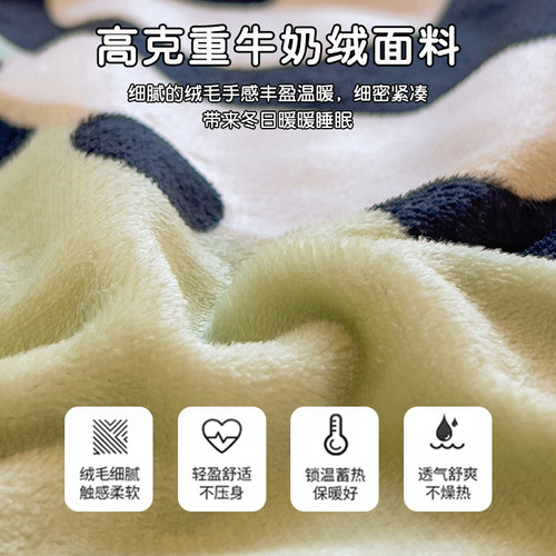 冬季加厚牛奶绒枕套一对装2025新款珊瑚绒枕头罩48x74cm学生枕单2 - 图0