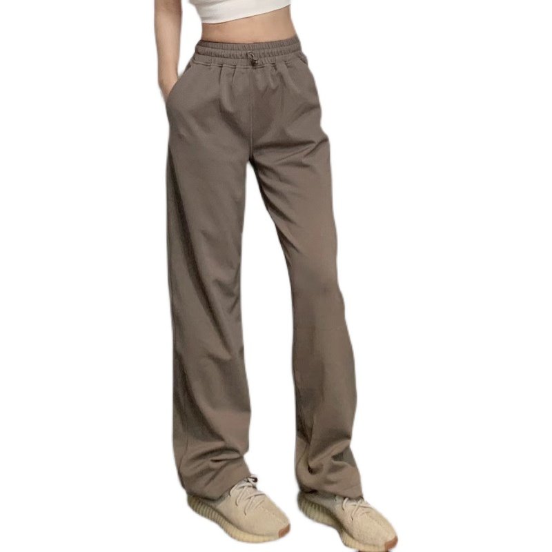 休闲运动兼顾-瑜伽服阔腿长裤肌理垂感直筒高弹休闲女士健身运动,淘宝优惠券,粉丝福利购,淘宝优惠卷