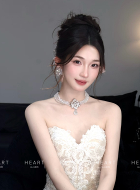 TM｜古早千金多层水晶项链三件套