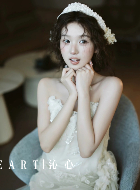 TM｜D13小铃兰头箍皇冠新娘礼服搭配头纱搭配（头箍+头纱