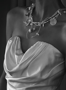 TM｜D2高级小众贝壳项链系列珍珠新娘礼服搭配