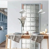 Шанхайский основатель Ледяной тень энтузиаст стеклянный кирпичный кирпичный заводской пропускная сила непрозрачная матовая матовая туалетная перегородка стены хрустальный кирпич