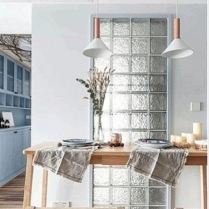 Шанхайский основатель Ледяной тень энтузиаст стеклянный кирпичный кирпичный заводской пропускная сила непрозрачная матовая матовая туалетная перегородка стены хрустальный кирпич