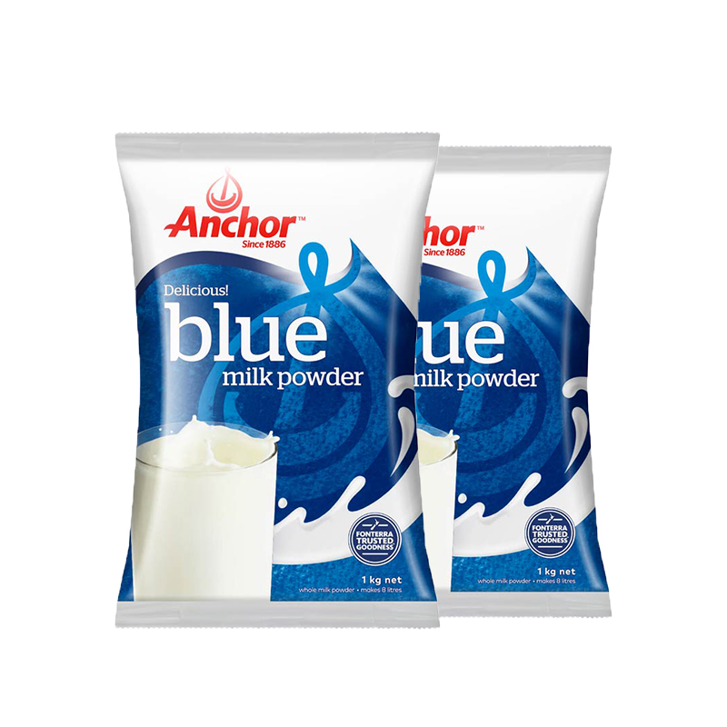 新西兰进口 安佳 成人全脂奶粉 1kgx2袋