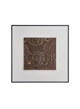 软装恒大新中式样板房售楼处玄关边柜摆件装饰画花艺组合家居软装