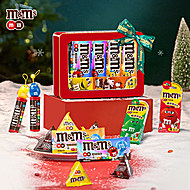 m豆牛奶巧克力圣诞透窗DIY礼盒458g