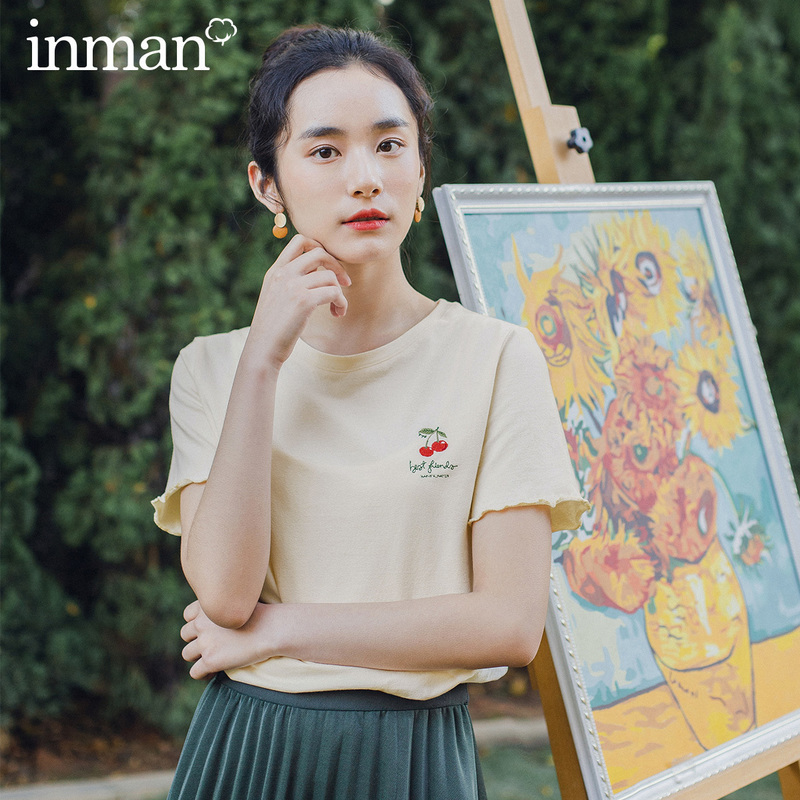  茵曼田田极客T恤