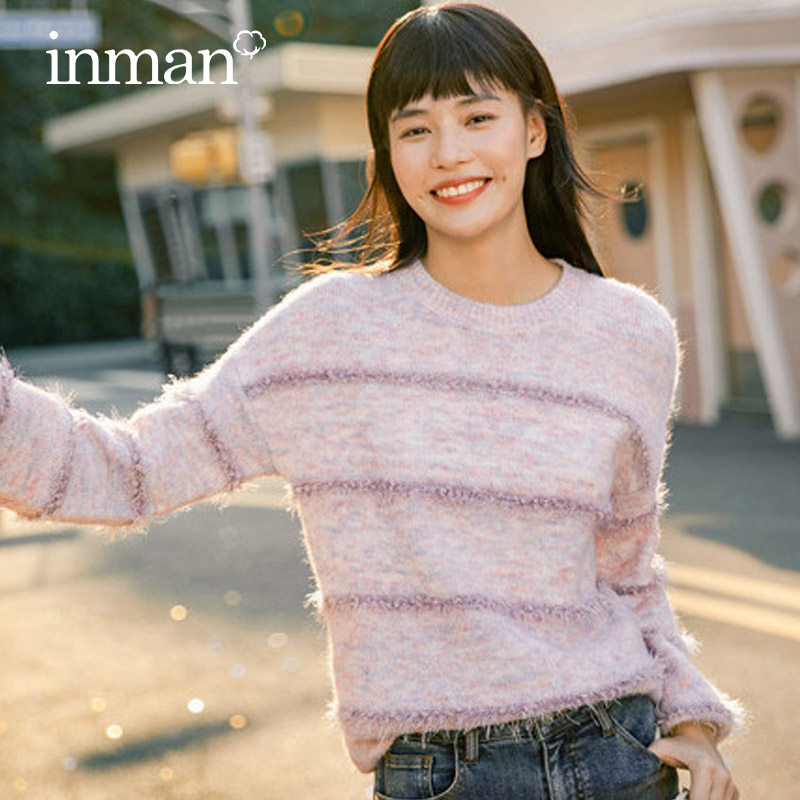 茵曼秋冬2020年新款套头外穿风毛衣 茵曼田田极客毛衣