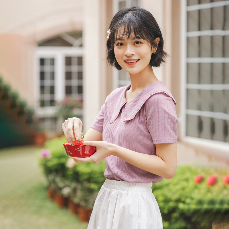  茵曼田田极客T恤
