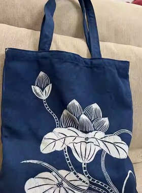 贵州礼物蜡染手提袋定制购物帆