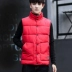 Áo vest nam nam cotton mới mùa thu và mùa đông Phiên bản Hàn Quốc thời trang giản dị đẹp trai trẻ trung đứng cổ áo vest cotton - Áo vest cotton áo thun ba lỗ Áo vest cotton