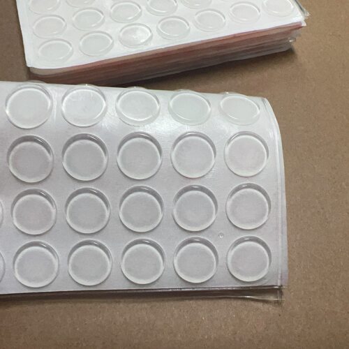 透明胶垫/防滑胶粒/防撞胶粒平面圆柱15mm*2mm厚度（49）粒 - 图1