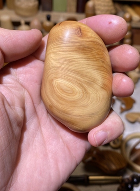 44-67-21mm太行崖柏水泥皮手把件，一物一链接，拍了下架，远山工