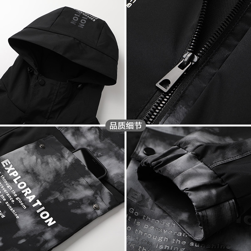 宝盾狼加大码男士中长款特大号肥佬 宝盾狼风衣