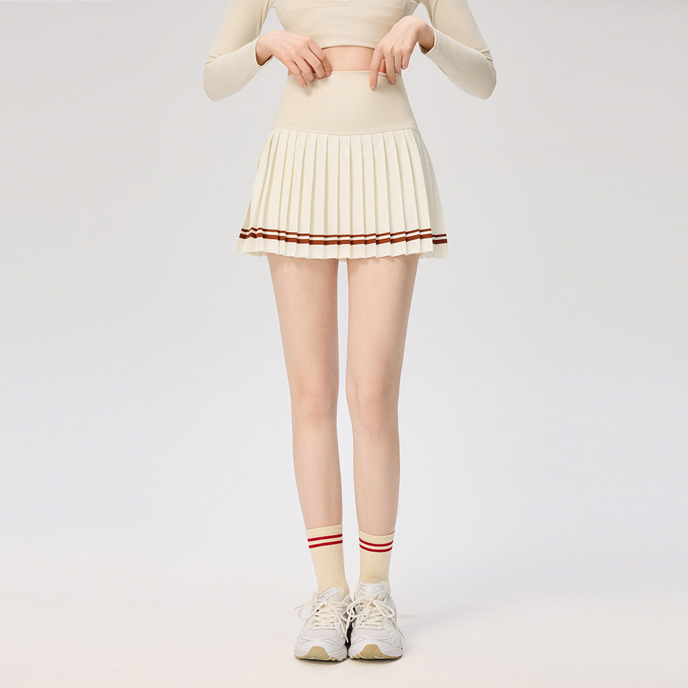 高尔夫羽毛网球运动跑步舞蹈百褶女高腰印花半身跑步健身跳操短裙,淘宝优惠券,粉丝福利购,淘宝优惠卷